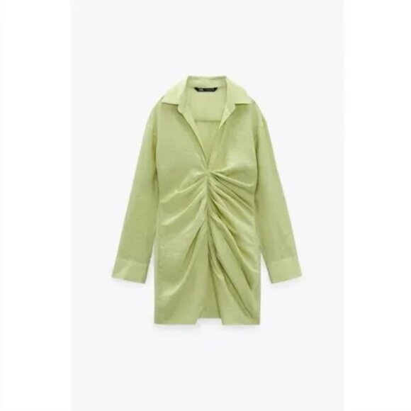 Zara Draped Dress S - Picture 4 of 5